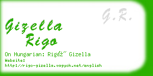 gizella rigo business card